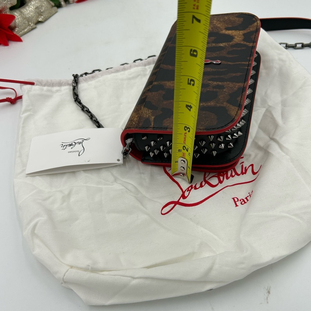 Women's Christian Louboutin, Paloma Bengali, leather clutch/shoulder bag - Picture 14 of 14